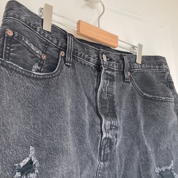 Levi’s Distressed Denim Skirt - Picture 2 of 5